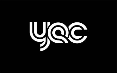 YEC Yaratıcı Eşsiz Modern Harf Logosu Tasarımı. Benzersiz bir harf dizaynına sahip stilize logo, soyut minimalist estetik ve modern cazibe sunar.