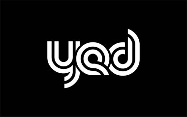 YED Yaratıcı Eşsiz Modern Harf Logosu Tasarımı. Benzersiz bir harf dizaynına sahip stilize logo, soyut minimalist estetik ve modern cazibe sunar.