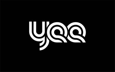 YEE Yaratıcı Eşsiz Modern Harf Logosu Tasarımı. Benzersiz bir harf dizaynına sahip stilize logo, soyut minimalist estetik ve modern cazibe sunar.