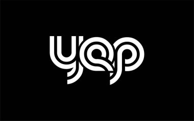 YEP Yaratıcı Eşsiz Modern Harf Logosu Tasarımı. Benzersiz bir harf dizaynına sahip stilize logo, soyut minimalist estetik ve modern cazibe sunar.