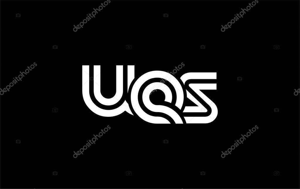 UES Creative Unique Modern Letter Logo Design. Stylized logo featuring a unique letter design, presenting abstract minimalist aesthetics and modern appeal.