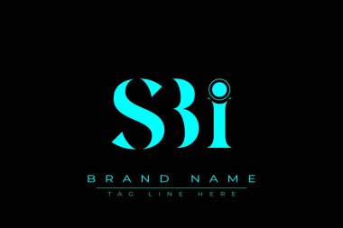 SBI soyut harf logosu tasarımı. Bu logo üç soyut harf tarafından tasarlanmıştır..
