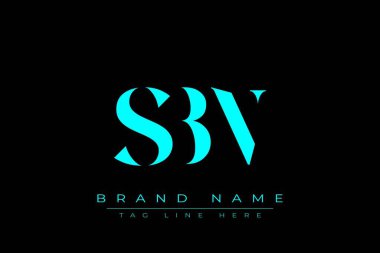 SBN soyut harf logosu tasarımı. Bu logo üç soyut harf tarafından tasarlanmıştır..