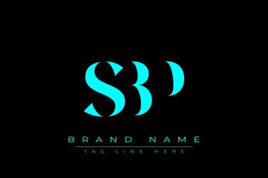 SBP soyut harf logosu tasarımı. Bu logo üç soyut harf tarafından tasarlanmıştır..