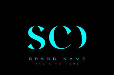 SCD soyut harf logosu tasarımı. Bu logo üç soyut harf tarafından tasarlanmıştır..