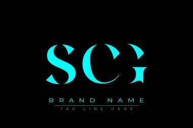 SCG soyut harf logosu tasarımı. Bu logo üç soyut harf tarafından tasarlanmıştır..