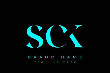 SCK soyut harf logosu tasarımı. Bu logo üç soyut harf tarafından tasarlanmıştır..