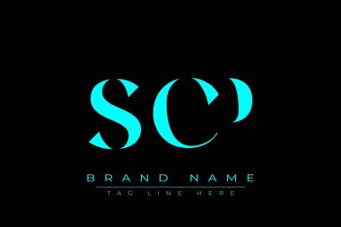 SCP soyut harf logosu tasarımı. Bu logo üç soyut harf tarafından tasarlanmıştır..