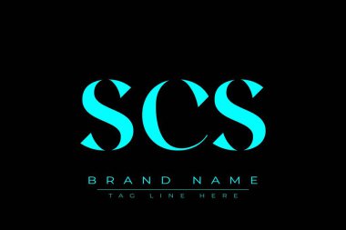 SCS soyut harf logosu tasarımı. Bu logo üç soyut harf tarafından tasarlanmıştır..