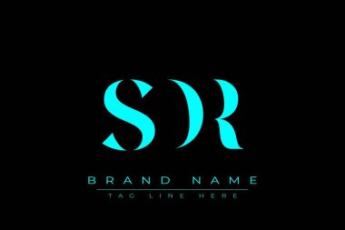 SDR soyut harf logosu tasarımı. Bu logo üç soyut harf tarafından tasarlanmıştır..