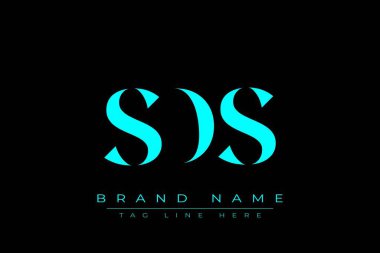 SDS soyut harf logosu tasarımı. Bu logo üç soyut harf tarafından tasarlanmıştır..