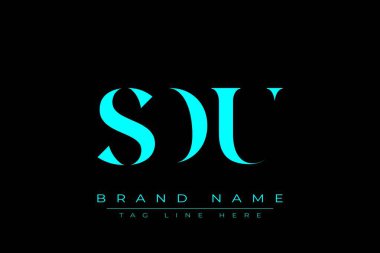 SDU soyut harf logosu tasarımı. Bu logo üç soyut harf tarafından tasarlanmıştır..