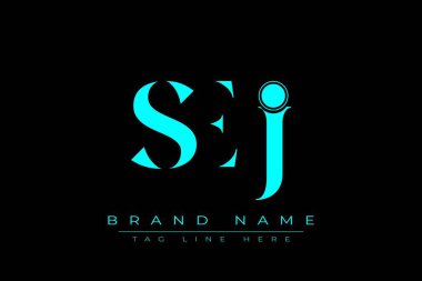 SEJ soyut harf logosu tasarımı. Bu logo üç soyut harf tarafından tasarlanmıştır..