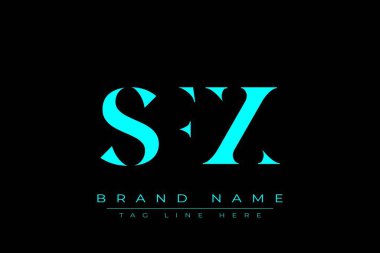 SFX soyut harf logosu tasarımı. Bu logo üç soyut harf tarafından tasarlanmıştır..