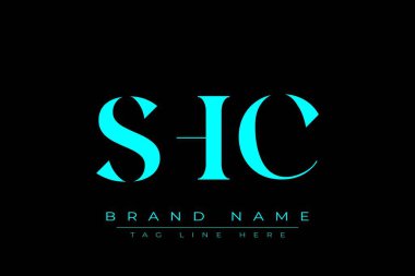 SHC soyut harf logosu tasarımı. Bu logo üç soyut harf tarafından tasarlanmıştır..