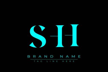 SHH soyut harf logosu tasarımı. Bu logo üç soyut harf tarafından tasarlanmıştır..