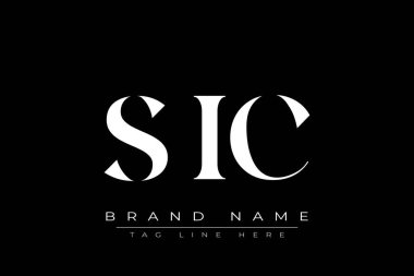 SIC soyut harf logosu tasarımı. Bu logo üç soyut harf tarafından tasarlanmıştır..