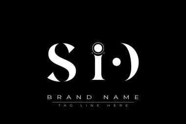 SIO soyut harf logosu tasarımı. Bu logo üç soyut harf tarafından tasarlanmıştır..