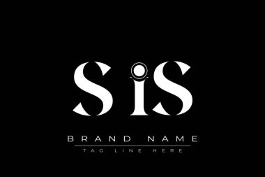 SIS soyut harf logosu tasarımı. Bu logo üç soyut harf tarafından tasarlanmıştır..