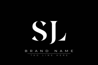 SJL soyut harf logosu tasarımı. Bu logo üç soyut harf tarafından tasarlanmıştır..