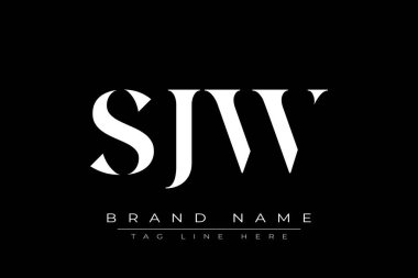 SJW soyut harf logosu tasarımı. Bu logo üç soyut harf tarafından tasarlanmıştır..