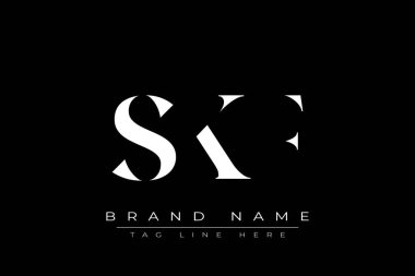 SKF soyut harf logosu tasarımı. Bu logo üç soyut harf tarafından tasarlanmıştır..
