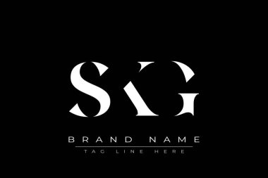 SKG soyut harf logosu tasarımı. Bu logo üç soyut harf tarafından tasarlanmıştır..
