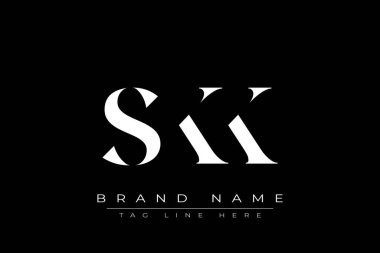 SKK soyut harf logosu tasarımı. Bu logo üç soyut harf tarafından tasarlanmıştır..