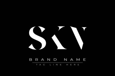 SKN soyut harf logosu tasarımı. Bu logo üç soyut harf tarafından tasarlanmıştır..