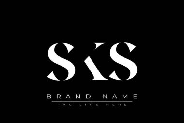 SKS soyut harf logosu tasarımı. Bu logo üç soyut harf tarafından tasarlanmıştır..