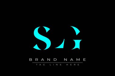 SLG soyut harf logosu tasarımı. Bu logo üç soyut harf tarafından tasarlanmıştır..