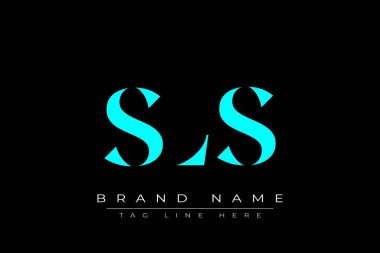 SLS soyut harf logosu tasarımı. Bu logo üç soyut harf tarafından tasarlanmıştır..
