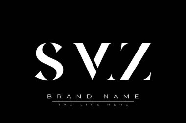 SMZ soyut harf logosu tasarımı. Bu logo üç soyut harf tarafından tasarlanmıştır..