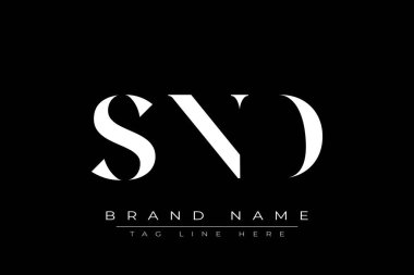 SND soyut harf logosu tasarımı. Bu logo üç soyut harf tarafından tasarlanmıştır..