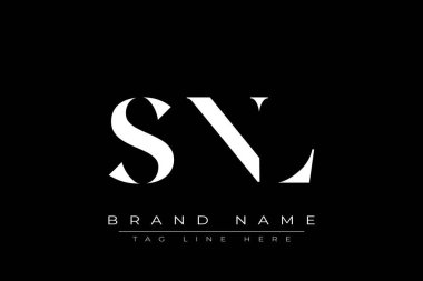SNL soyut harf logosu tasarımı. Bu logo üç soyut harf tarafından tasarlanmıştır..