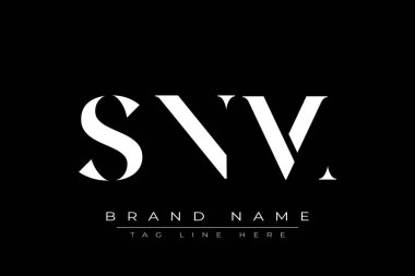 SNM soyut harf logosu tasarımı. Bu logo üç soyut harf tarafından tasarlanmıştır..