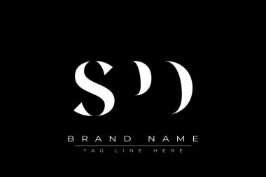 SPD soyut harf logosu tasarımı. Bu logo üç soyut harf tarafından tasarlanmıştır..