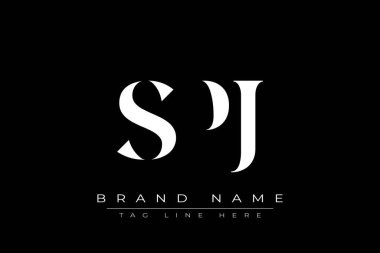 SPJ soyut harf logosu tasarımı. Bu logo üç soyut harf tarafından tasarlanmıştır..