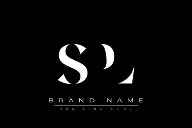 SPL soyut harf logosu tasarımı. Bu logo üç soyut harf tarafından tasarlanmıştır..