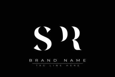 SPR soyut harf logosu tasarımı. Bu logo üç soyut harf tarafından tasarlanmıştır..