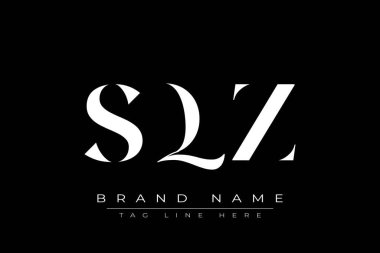 SQZ soyut harf logosu tasarımı. Bu logo üç soyut harf tarafından tasarlanmıştır..