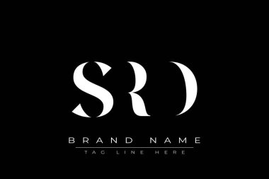 SRD soyut harf logosu tasarımı. Bu logo üç soyut harf tarafından tasarlanmıştır..