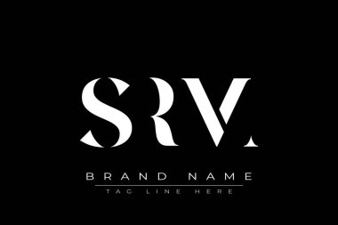 SRM soyut harf logosu tasarımı. Bu logo üç soyut harf tarafından tasarlanmıştır..