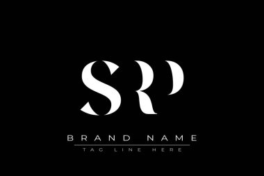 SRP soyut harf logosu tasarımı. Bu logo üç soyut harf tarafından tasarlanmıştır..