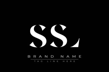 SSL soyut harf logosu tasarımı. Bu logo üç soyut harf tarafından tasarlanmıştır..