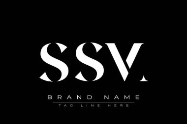 SSM soyut harf logosu tasarımı. Bu logo üç soyut harf tarafından tasarlanmıştır..