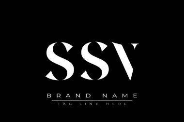 SSN soyut harf logosu tasarımı. Bu logo üç soyut harf tarafından tasarlanmıştır..