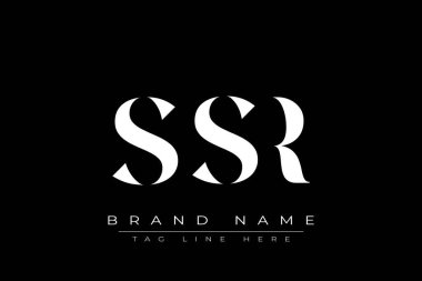 SSR soyut harf logosu tasarımı. Bu logo üç soyut harf tarafından tasarlanmıştır..