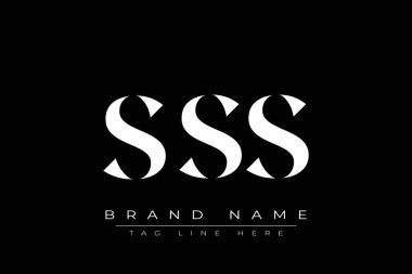 SSS soyut harf logosu tasarımı. Bu logo üç soyut harf tarafından tasarlanmıştır..