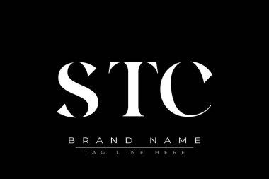 STC soyut harf logosu tasarımı. Bu logo üç soyut harf tarafından tasarlanmıştır..